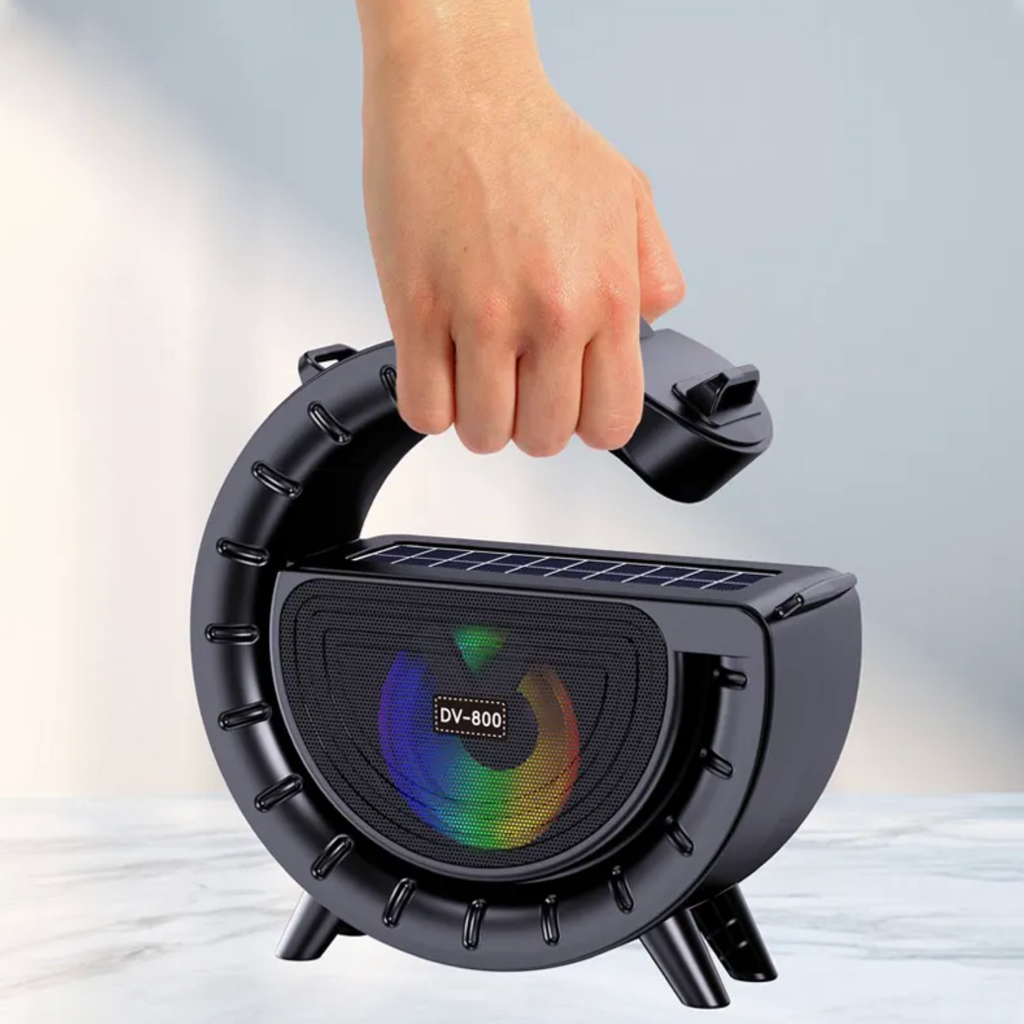 Solar Bluetooth Speaker with LED Light
