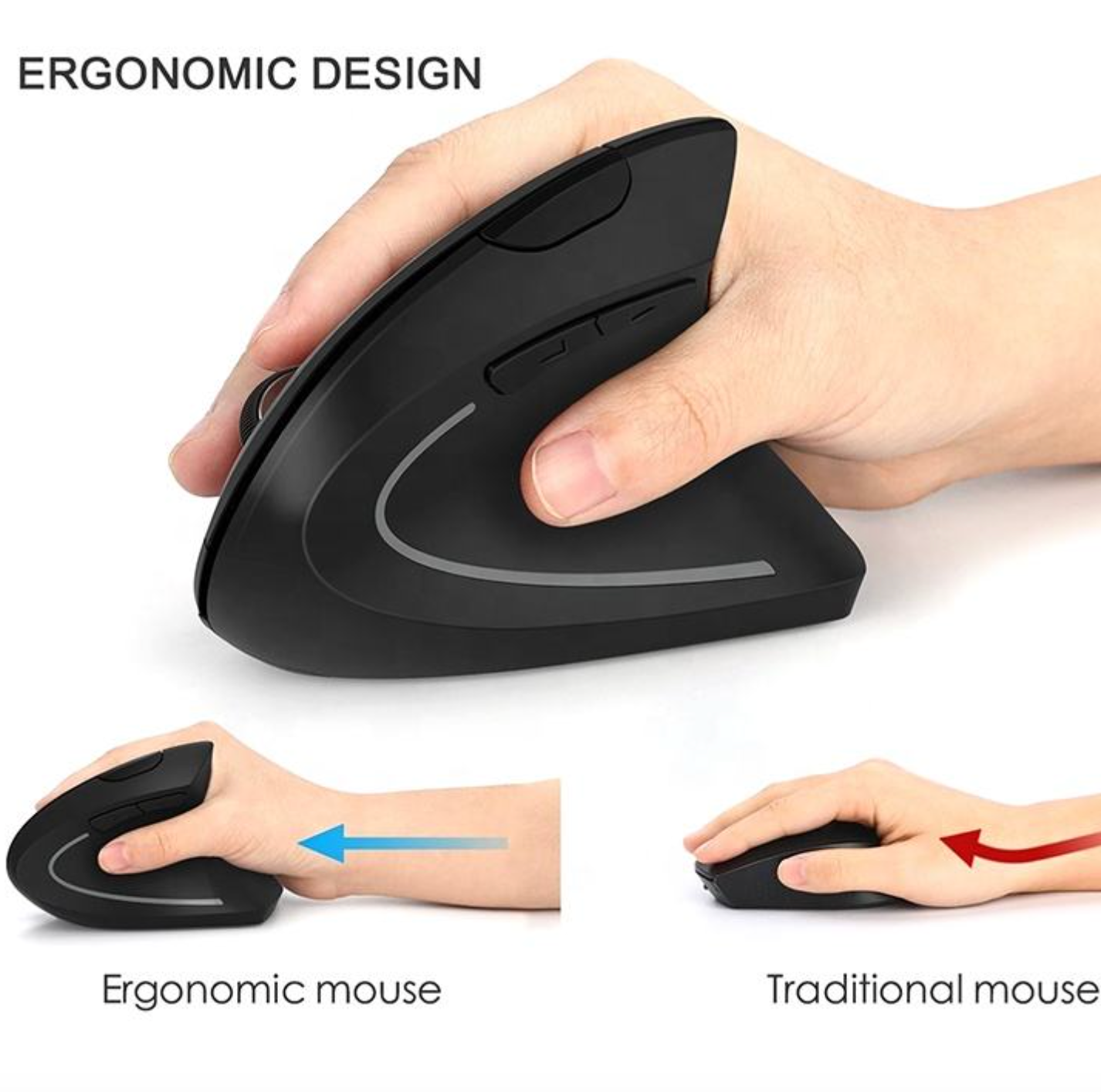 Ergonomic 2.4G Wireless Vertical Mouse